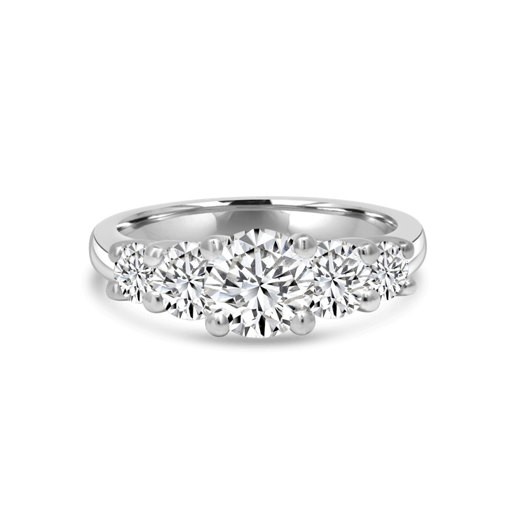 5 stone La Mer Engagement Ring
