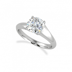 Round Scarlett Engagement Ring-solitaire diamond ring