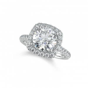 cushion round diamond halo -halo collection