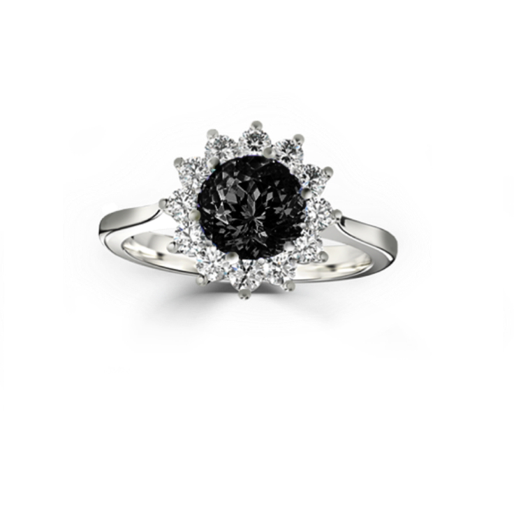 galaxy ring black diamond