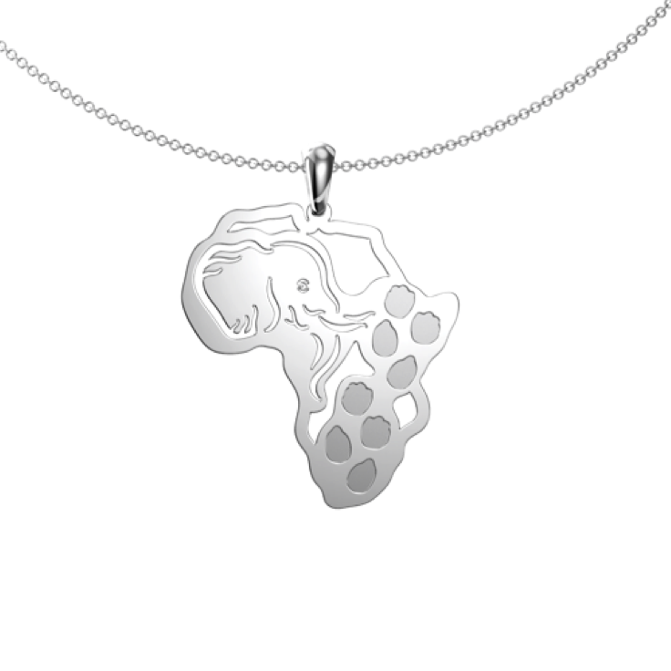 elephant footprint map - Pendant