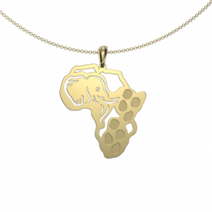 elephant footprint map - Pendant