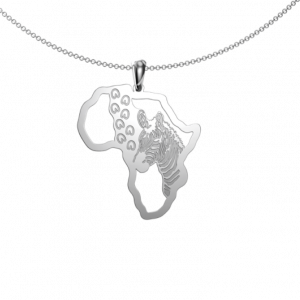 zebra footprint map - Pendant