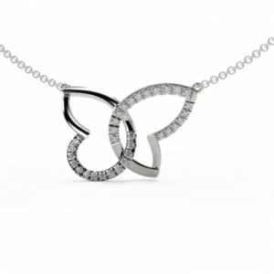 Diamond flutter necklace- Pendant