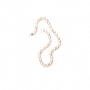 Creamy Pearl & Diamond Necklace
