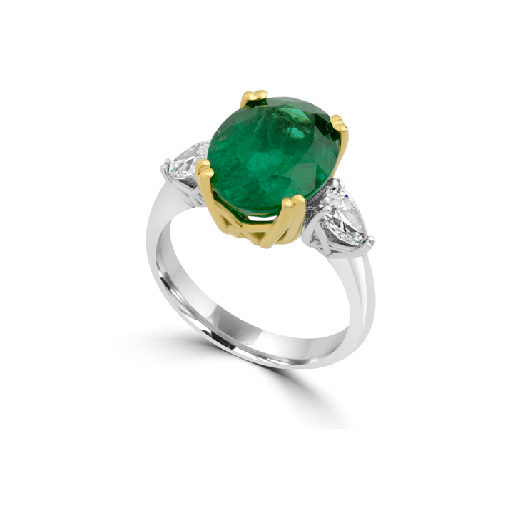 Crisp Emerald Opulence Ring