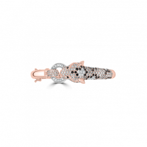 Diamond Leopard Bangle animal jewellery png
