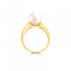 Freshwater Pearl & Diamond Ring
