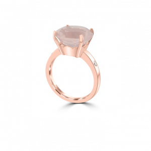 Rose Quartz holi ring