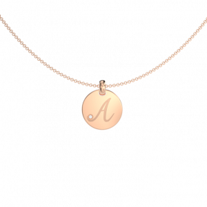 Script Initial Pendant A - Initial Jewellery