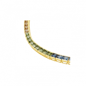 rainbow chocker necklace