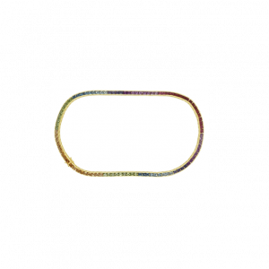 rainbow chocker necklace