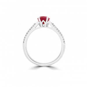 Oval Ruby & Diamond Swivel Ring-gemstone collection