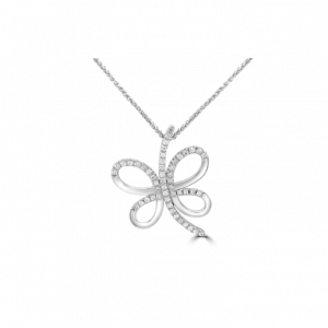 Diamond Flutter Branch Pendant