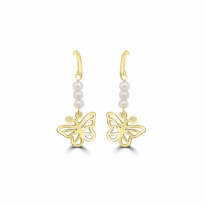 Pearl & Butterfly Earrings