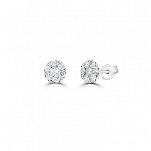 Illusion Diamond Studs- Diamond Jewellery