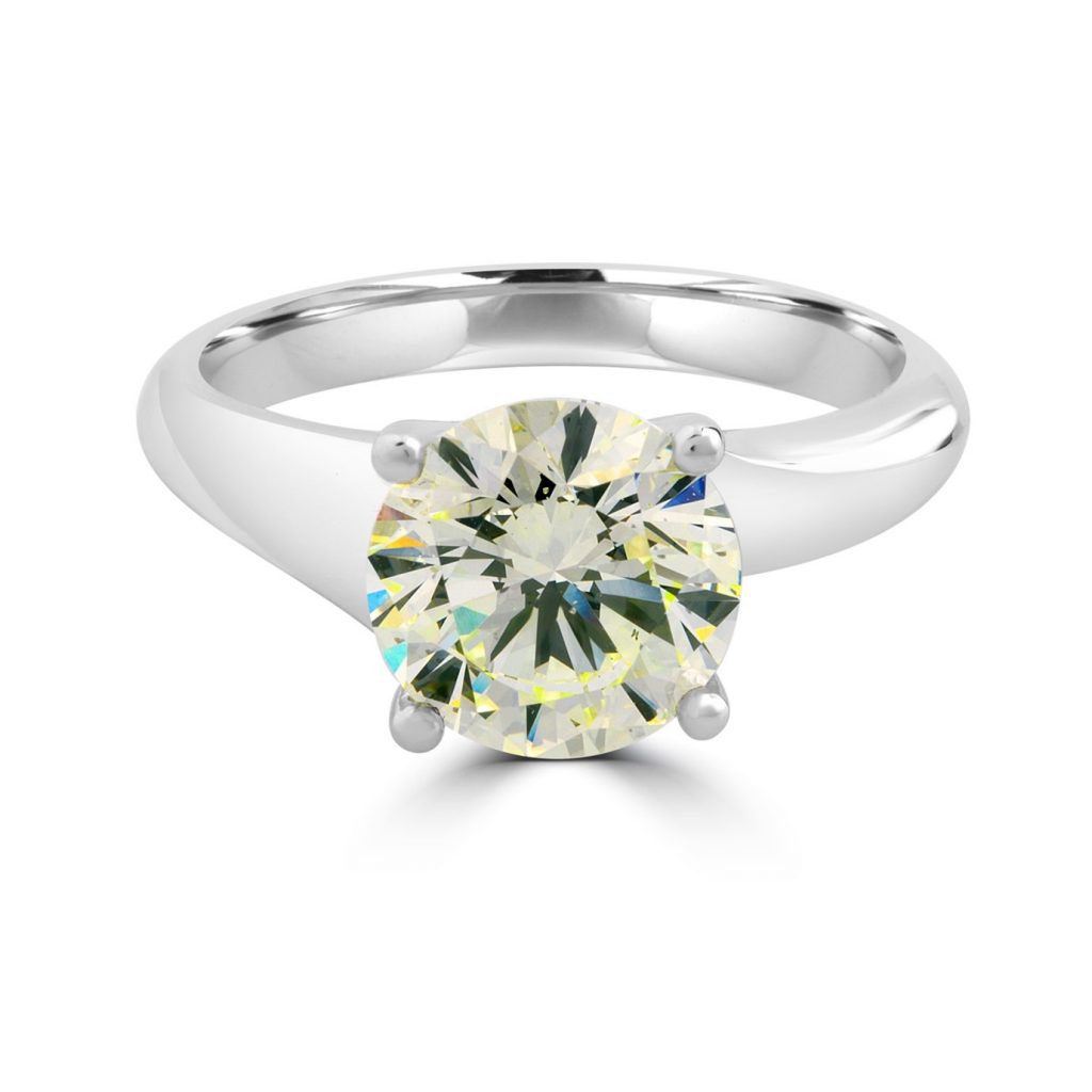 Solitaire Scarlett Engagement Rings-Fancy Coloured Diamond Engagement Rings
