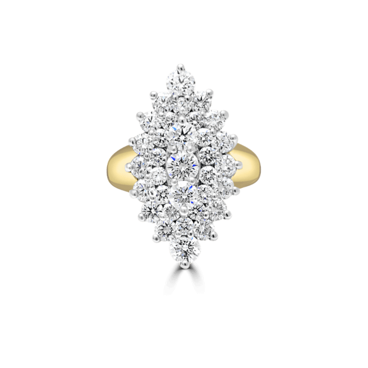 Marquise Cluster Angel Diamond Ring-Diamond Jewellery