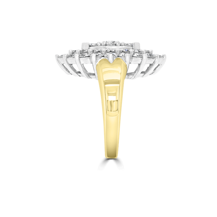 Marquise Cluster Angel Diamond Ring-Diamond Jewellery