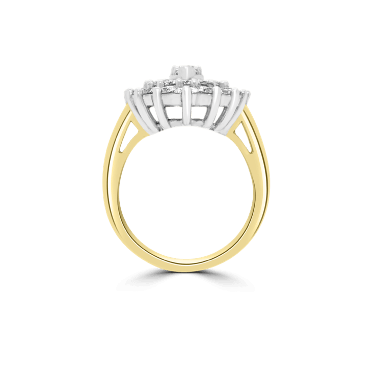 Marquise Cluster Angel Diamond Ring-Diamond Jewellery