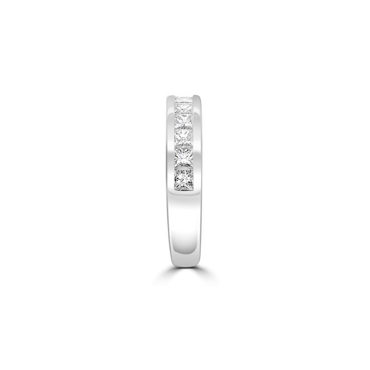Square Diamond Channel Eternity Band