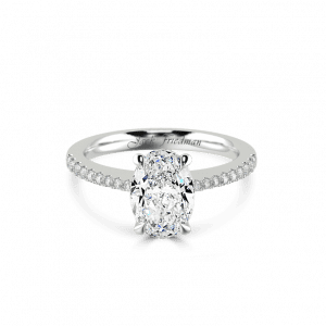 Oval Instinct Pave Engagement Ring-Instinct Collections