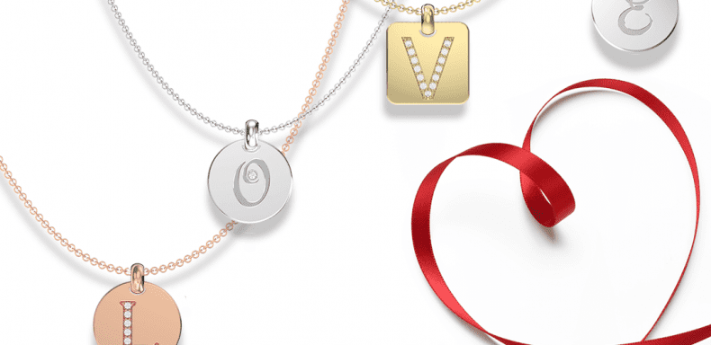 Diamond Initial Pendants