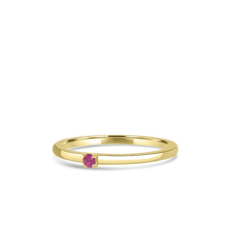 Royal Pink Sapphire Stack Ring-gemstone jewellery