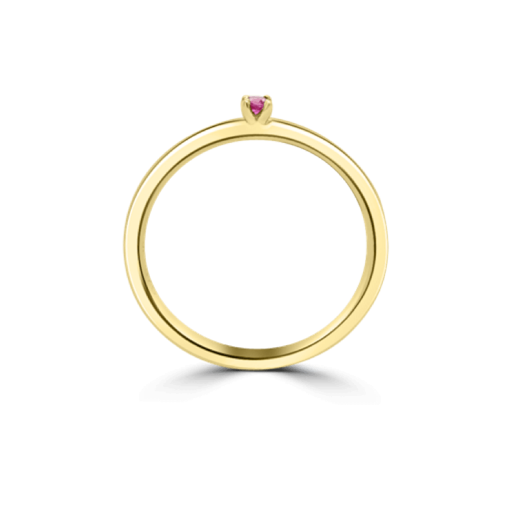Royal Pink Sapphire Stack Ring-gemstone jewellery