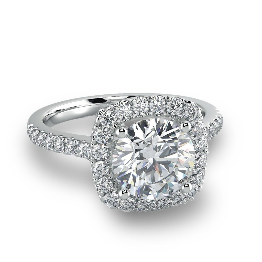halo engagement rings