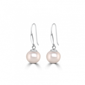 Pink Pearl Drop Earrings-Pearl Jewellery
