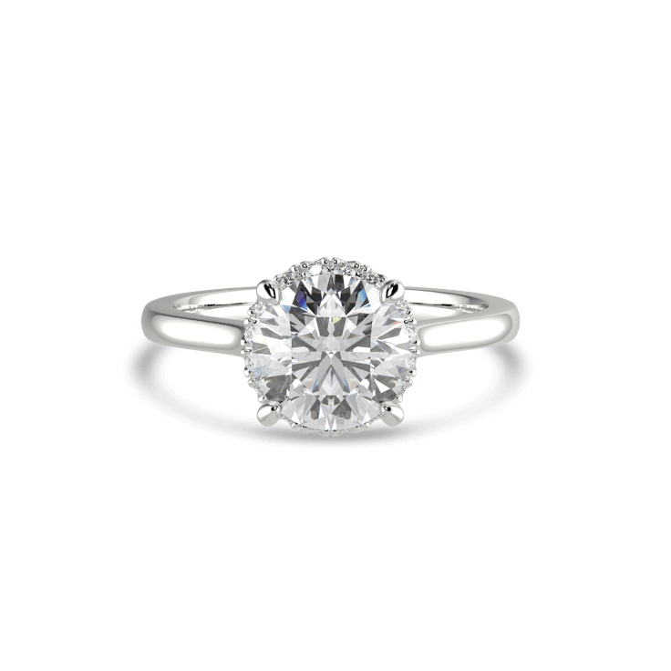 hugging halo engagement ring-halo engagement ring