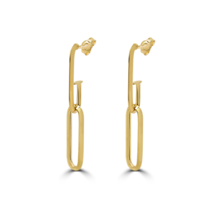 paperclip stud earrings