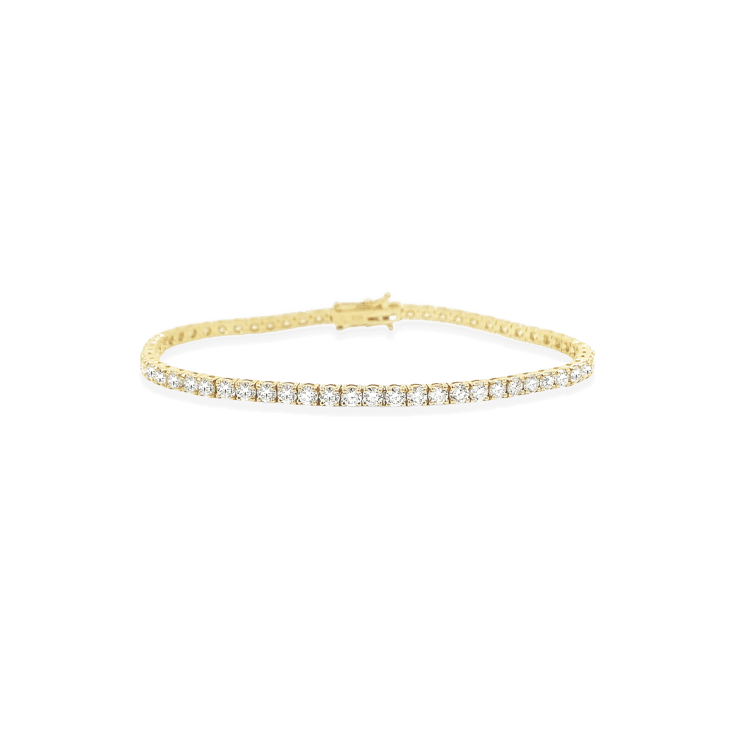 5ct YG Diamond Tennis Bracelet_Diamond Jewellery