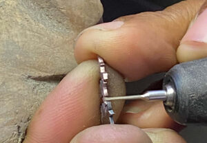 crafting rose pendant jewellery
