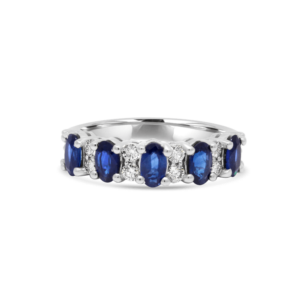 sapphire diamond eternity ring-Gemtone jewellery