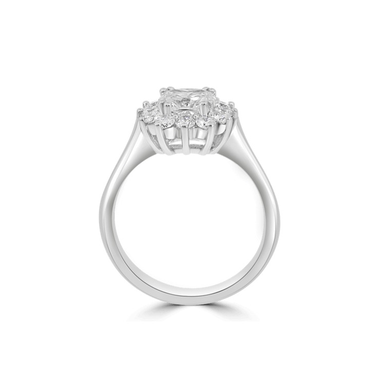 Diamond Estrella Engagement Ring-Halo Engagement Ring